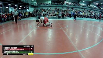 165 lbs Champ. Round 1 - Keegan Snyder, Webb City Youth Wrestling Club-AAA vs David McClellan, Macon Youth Wrestling-AA 