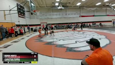 74 lbs 5th Place Match - Christian Parra, Worland Wrestling Club vs Derek Mertz, Worland Wrestling Club