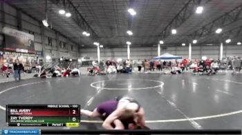 100 lbs Cons. Round 7 - Bill Avery, Tri-Valley Titans vs Zay Tverdy, Wolverine Wrestling Club