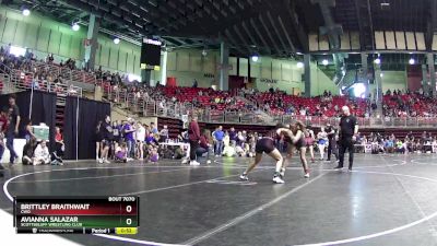 120 lbs Cons. Round 1 - Avianna Salazar, Scottsbluff Wrestling Club vs Brittley Braithwait, CWO