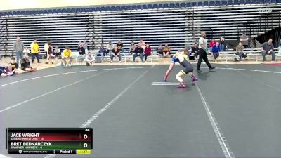 84 lbs Round 5 (10 Team) - Bret Bednarczyk, Hanover Hawkeye vs Jace Wright, Legend Wrestling