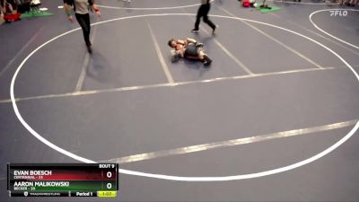 92 lbs Finals (8 Team) - Evan Boesch, Centennial vs Aaron Malikowski, Becker