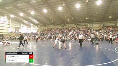 210 lbs 3rd Place Match - Garrett Pickett, Excalibur Wrestling Club vs Graham Wilson, West Jordan