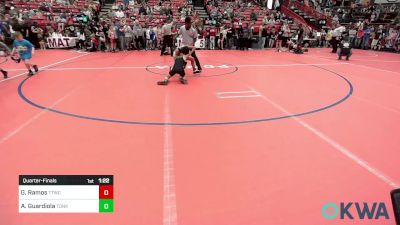 80 lbs Quarterfinal - Giovanni Ramos, Team Tulsa Wrestling Club vs Antonio Guardiola, Tonkawa Takedown Club