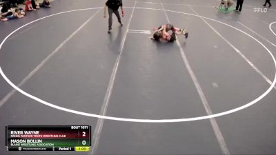 Champ. Round 1 - Mason Bollin, Blaine Wrestling Association vs River Wayne, NRHEG Panther Youth Wrestling Club