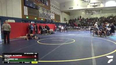 126 lbs Quarterfinal - Gutierrez Ian, Yucaipa vs Michael Alcantar, Fillmore