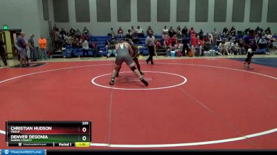 220 lbs Champ. Round 2 - Christian Hudson, Troup vs Denver Degonia, Harris County