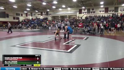 106 lbs 7th Place Match - Eli Ollinger, Vinton-Shellsburg vs Kade Kleinmeyer, Clear Creek-Amana