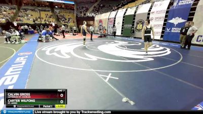 175 Class 2 lbs Cons. Round 1 - Calvin Gross, Lutheran St. Charles vs Carter Wilfong, St. James