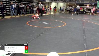 55 lbs Consi Of 16 #2 - Jeffrey Swanick, Wallenpaupack vs Deklan Bender, Pittston Area