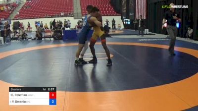 67 kg Quarters - Ellis Coleman, Army (WCAP) vs Peyton Omania, CYC