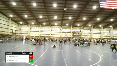 72 lbs Semifinal - Reid Harris, Sanderson Wrestling Academy vs Ridger Benson, Parowan