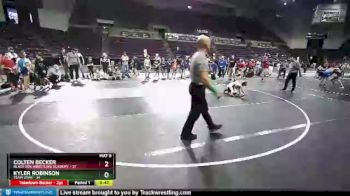 53 lbs Round 5 (10 Team) - Colten Becker, Black Fox Wrestling Academy vs Kyler Robinson, Team Utah
