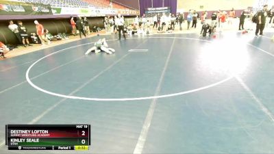 120 lbs Cons. Round 3 - Destiney Lofton, Summit Wrestling Academy vs Kinley Seale, Utah