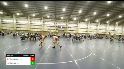 175 lbs Cons. Semi - Kaden Bennie, Sanderson Wrestling Academy vs Gunnar Thompson, Flathead High School Wrestling