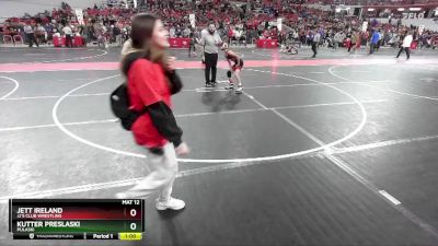 88 lbs Semifinal - Kutter Preslaski, Pulaski vs Jett Ireland, JJ`s Club Wrestling