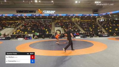 57 kg Quarterfinal - Anthony Molton, Buies Creek Wrestling Club vs Jakob Camacho, WOLF/TMWC