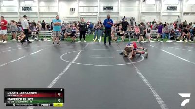 48 lbs Round 4 (6 Team) - Maverick Elliot, U2 Upstate Uprising vs Kaden Harbarger, 84 Athletes