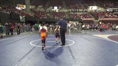 61 lbs Cons. Round 3 - Germaine Weaselbear, Morningstar Wrestling vs Carly Huether, Moorcroft Mat Masters Wrestlin