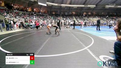 67 lbs Round Of 16 - Wade Smith, Tonkawa Takedown Club vs Jayzlynn Johnson, Chickasha Youth Wrestling