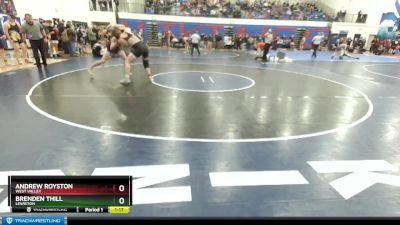 182 lbs Cons. Round 1 - Andrew Royston, West Valley vs Brenden Thill, Lewiston