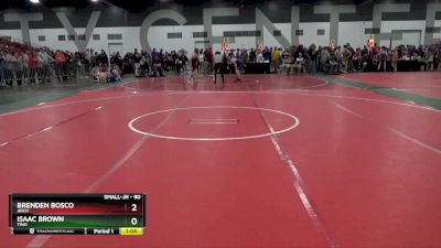 90 lbs Quarterfinal - Brenden Bosco, ARCH vs Isaac Brown, TINO