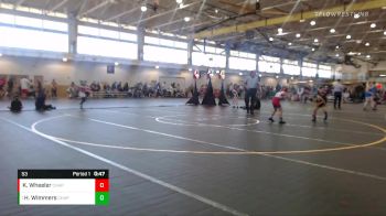 53 lbs Round 5 - Harper Wimmers, Pursuit vs Kennedy (boog) Wheeler, Contenders Wrestling Academy