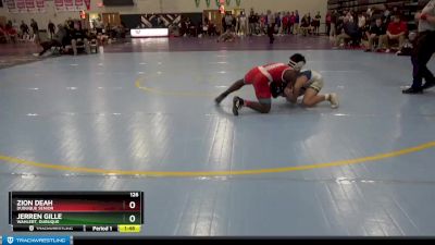 126 lbs Quarterfinal - Jerren Gille, Wahlert, Dubuque vs Zion Deah, Dubuque Senior