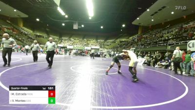 152 lbs Quarterfinal - Miguel Estrada, Frontier vs Valentino Montes, Edison