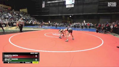 6A-144 lbs Champ. Round 1 - Brady Mason, Mill Valley vs Dakota Smith, Garden City