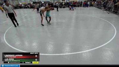 138 lbs Champ. Round 1 - Luis Rosa, Wrestling University-FL vs Lawrence Layman, Spartan Mat Club