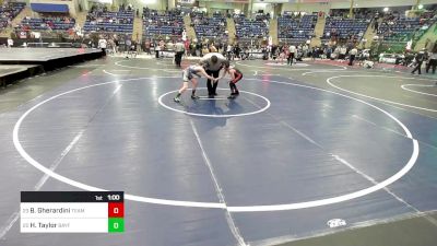 85 lbs Consi Of 16 #2 - Brody Gherardini, Team Grand Valley Elite vs Hudson Taylor, Bayfield