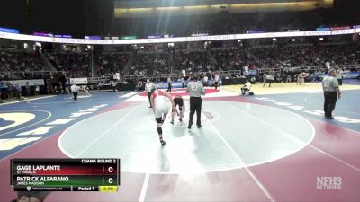 I-170 lbs Champ. Round 2 - Patrick Alfarano, James Madison vs Gage Laplante, St Francis