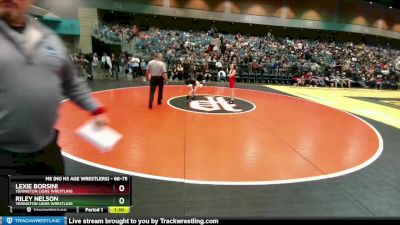 68-75 lbs Round 4 - Riley Nelson, Yerington Lions Wrestling vs Lexie Borsini, Yerington Lions Wrestling