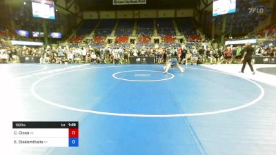 182 lbs Rnd Of 32 - Caleb Close, Pennsylvania vs Elijah Diakomihalis, New York