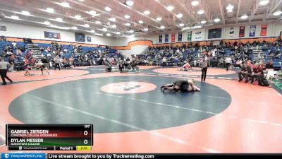 197 lbs Champ. Round 1 - Dylan Messer, Augustana College vs Gabriel Zierden, Concordia College (Moorhead)