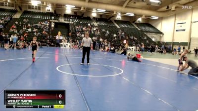 70 lbs Cross Bracket (8 Team) - Jaxsen Peterson, G.I. Grapplers vs Wesley Martin, Midwest Destroyers