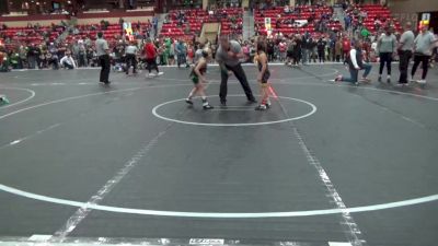 58 lbs Cons. Round 5 - Cam Rowley, Chapman Kids Wrestling vs Carson Braden, South Central Punishers