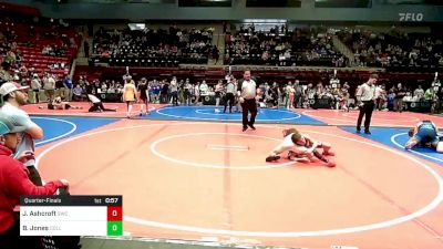 73 lbs Quarterfinal - Johnny Ray Ashcroft, Salina Wrestling Club vs Braxton Jones, Collinsville Cardinal Youth Wrestling