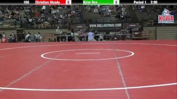106 lbs Finals, Christian Moody vs Kyler Rea