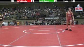 126 lbs finals Freddy Stroker vs. Joey Velliquette