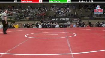 138 lbs finals Daniel Lewis vs. Jake Marlin