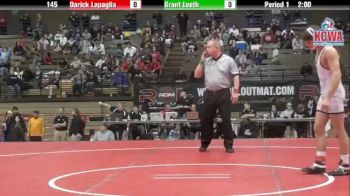 145 lbs finals Darick Lapaglia vs. Grant Leeth