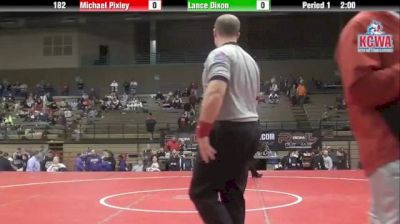 182 lbs finals Michael Pixley vs. Lance Dixon