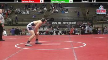 220 lbs finals Andrew Dixon vs. Christian Lopez