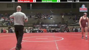 285 lbs finals Nathan Jackson vs. Jacon Semple