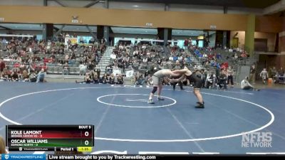 215 lbs Semifinals (8 Team) - Oscar Williams, Edmond North vs Kole Lamont, Broken Arrow Hs