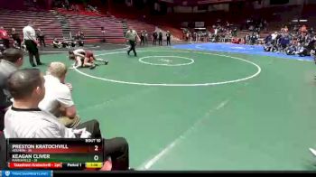 132 lbs D1 - Semi-finals (fri 7:30pm.) - Preston Kratochvill, Holmen vs Keagan Cliver, Marshfield