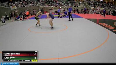 154 lbs Semis & 1st Wrestleback (8 Team) - Cash Habre, Colton vs Grant Brunner, Kennedy