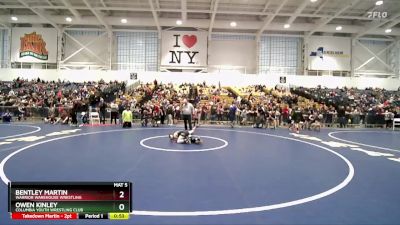 86 lbs Champ. Round 2 - Bentley Martin, Warrior Warehouse Wrestling vs Owen Kinley, Columbia Youth Wrestling Club